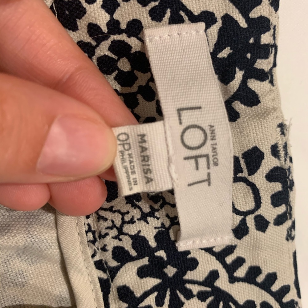 LOFT Riviera Floral Pant - Picture 10 of 10